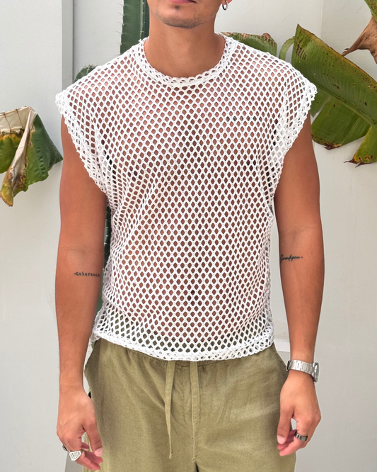 Camiseta cometa malla white - LUCHADOR COLOMBIA