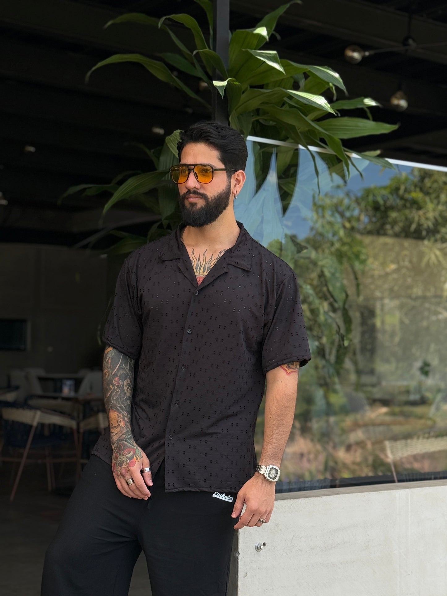 Camisa victoria black - LUCHADOR COLOMBIA