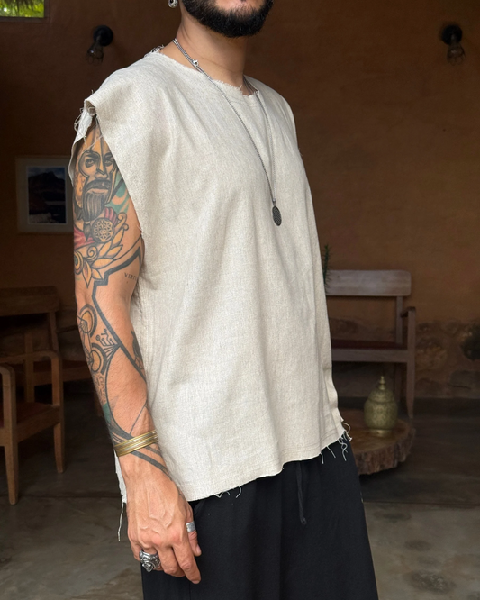 Camiseta ocaso crudo
