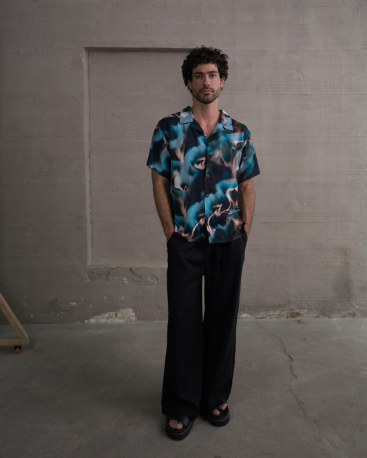 Camisa 3/4 Blue Fire