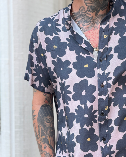 Camisa neru flower