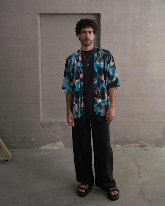 Kimono Blue Fire