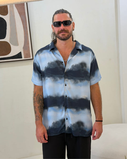 Camisa 3/4 Blue aurora