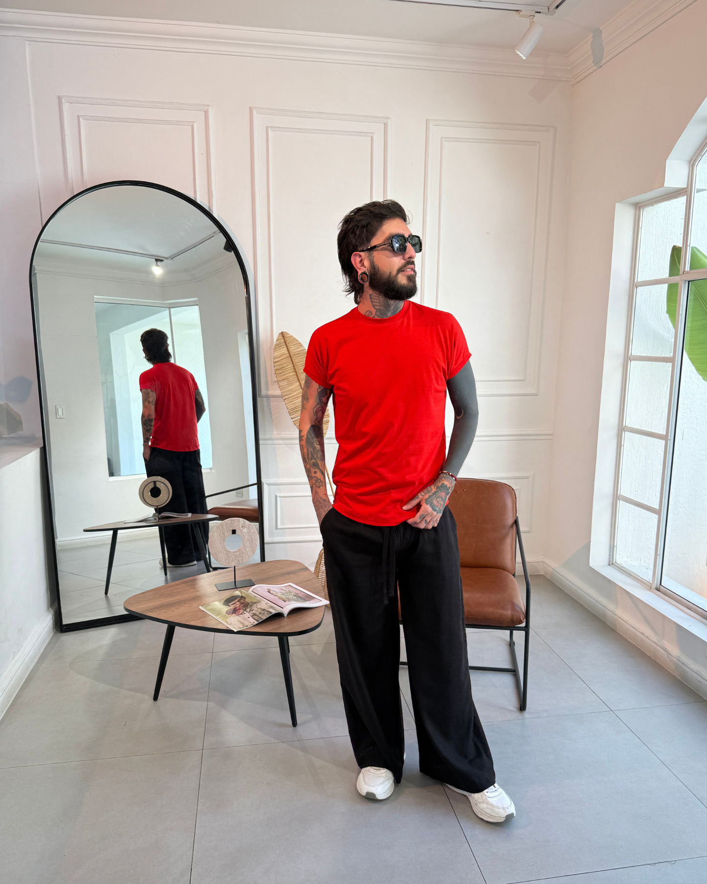 Camiseta 80's red - LUCHADOR COLOMBIA