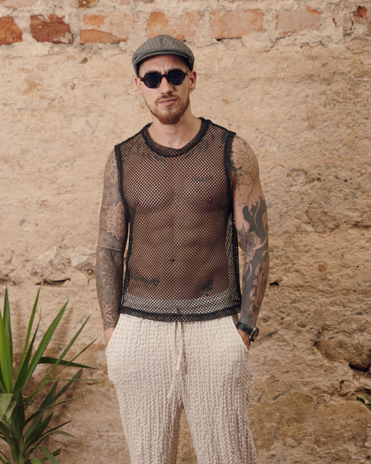 Camisilla mallatex black #1