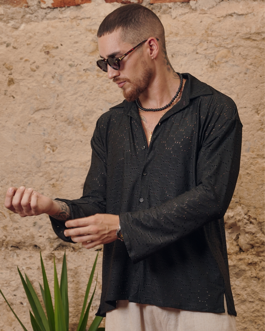 Camisa ojalillo black