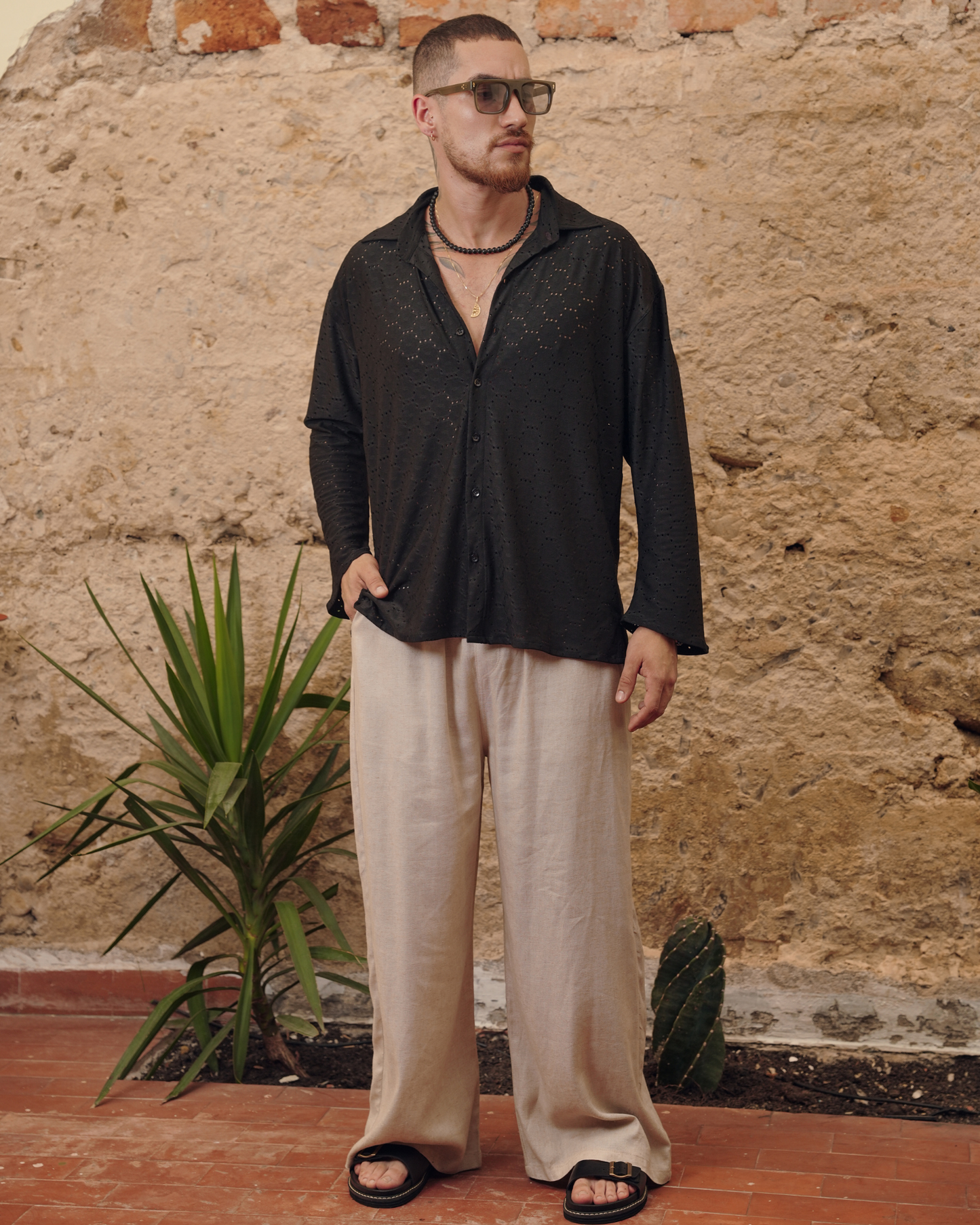 Camisa ojalillo black