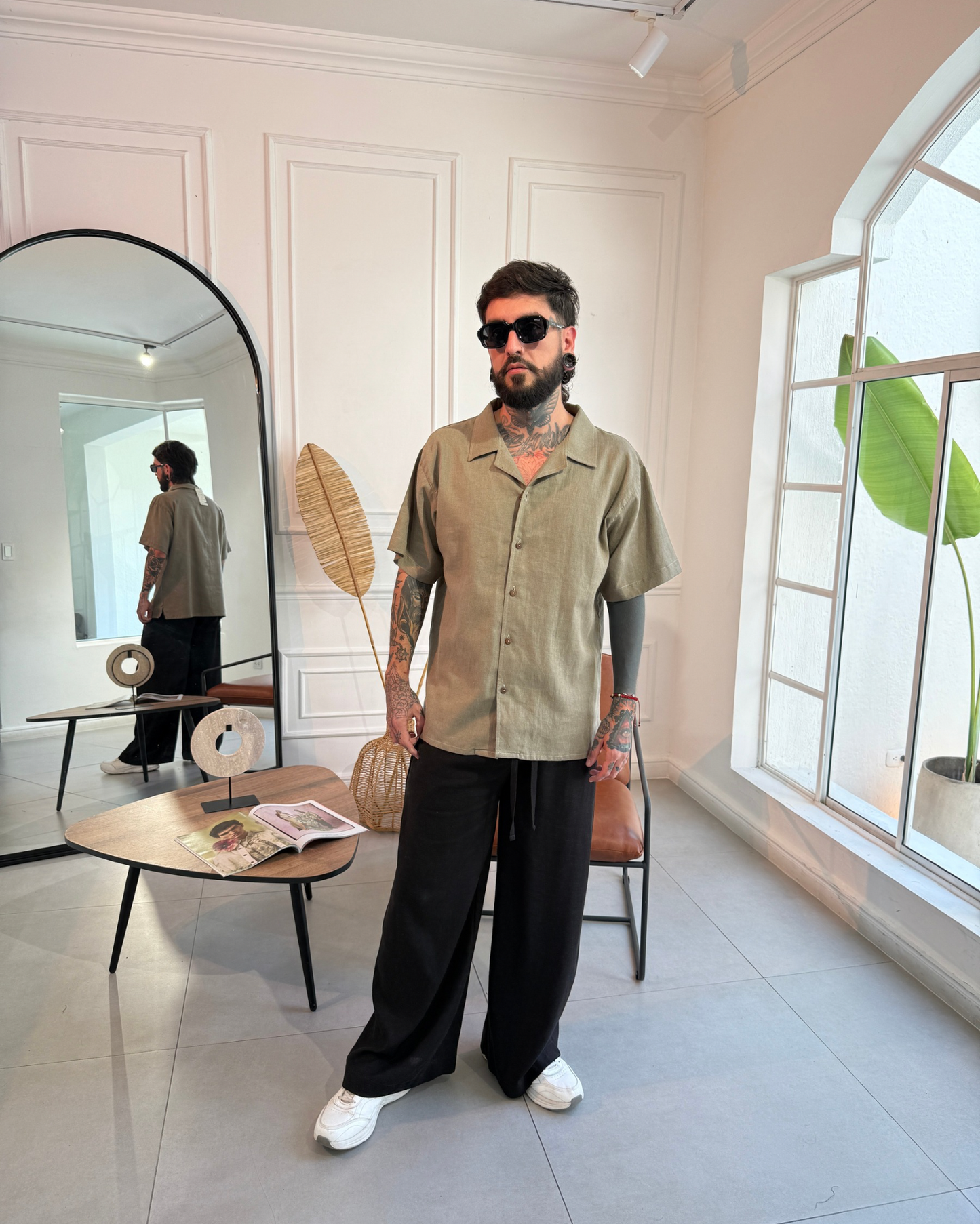 Camisa 3/4 grey Brown - LUCHADOR COLOMBIA