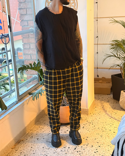 Pant boho cuadros