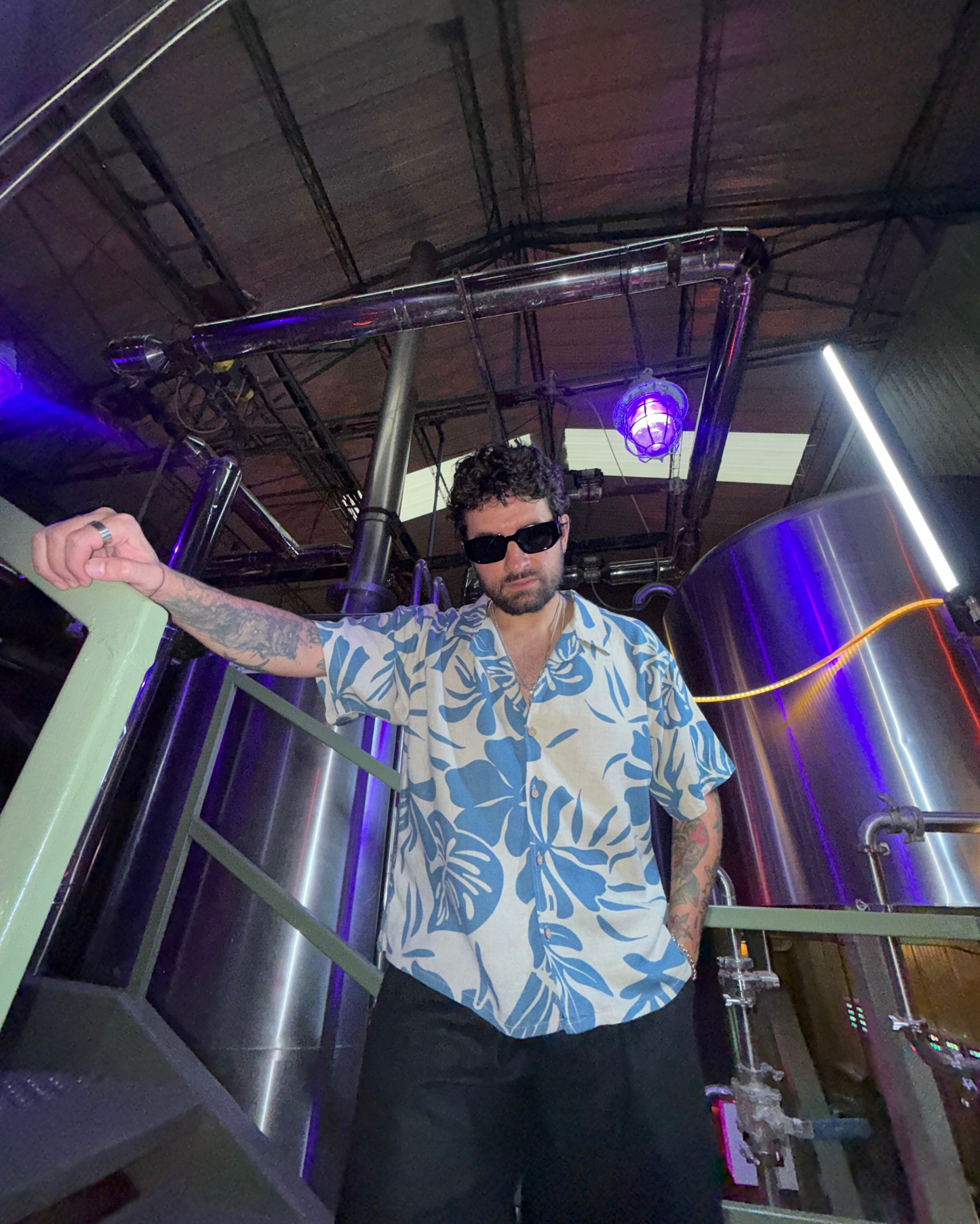 Camisa napoleon hoja azul - LUCHADOR COLOMBIA