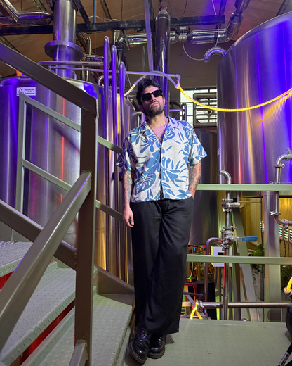 Camisa napoleon hoja azul - LUCHADOR COLOMBIA