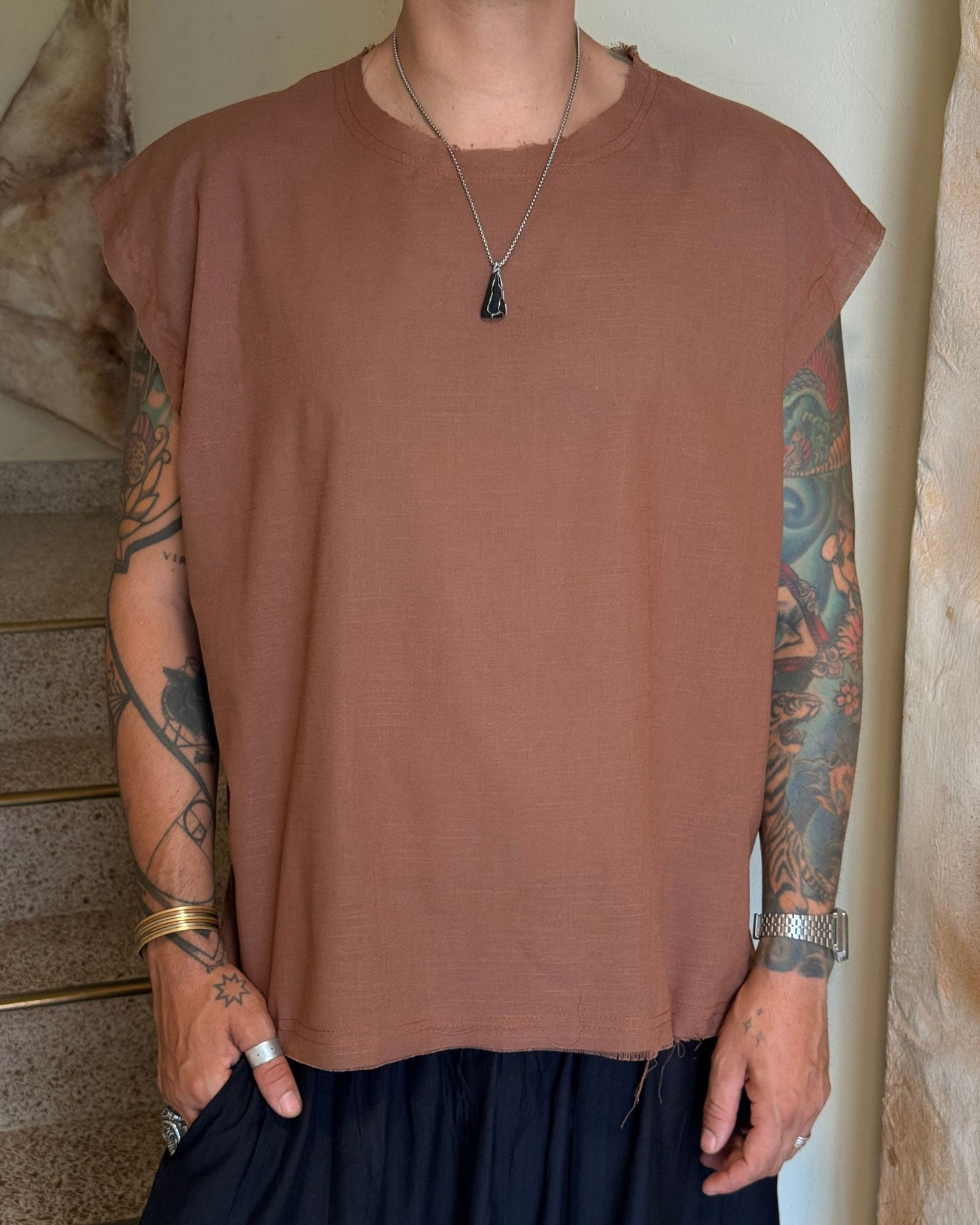 Camiseta ocaso brown