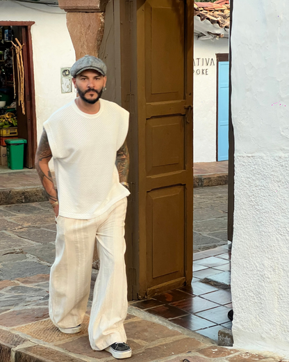 Pant bari beige textura