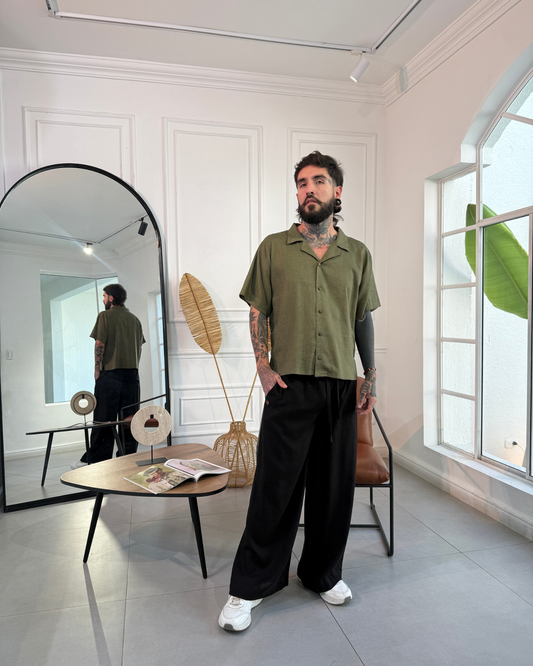 Camisa napoleon green - LUCHADOR COLOMBIA