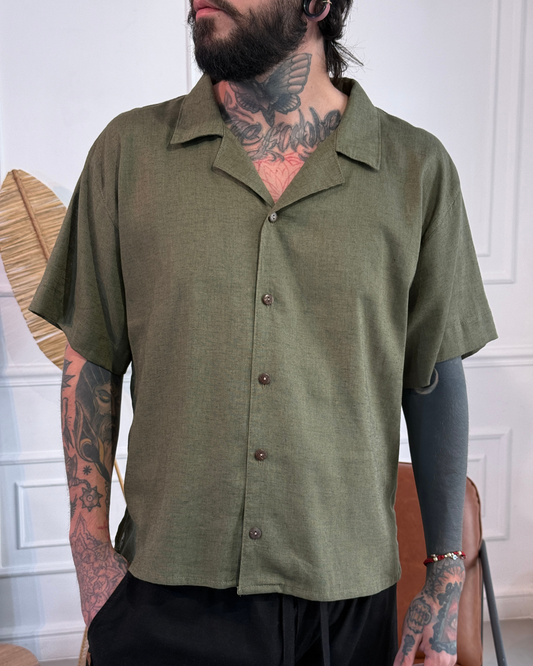 Camisa napoleon green - LUCHADOR COLOMBIA