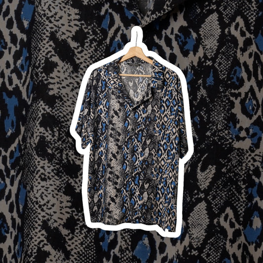 Camisa 3/4 Blue snake