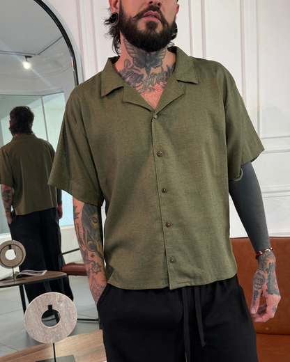 Camisa napoleon green - LUCHADOR COLOMBIA
