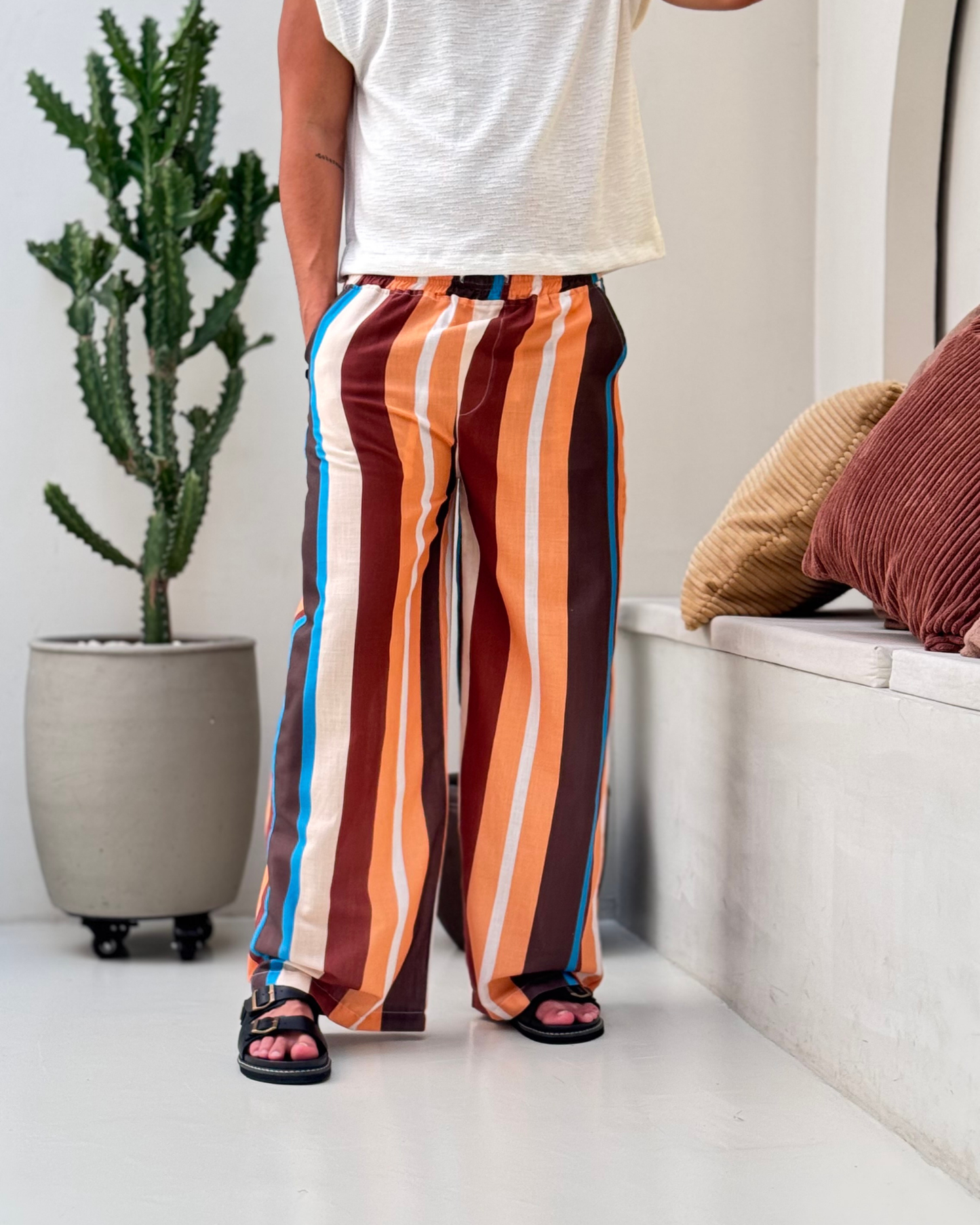 Pant bari peach lines - LUCHADOR COLOMBIA
