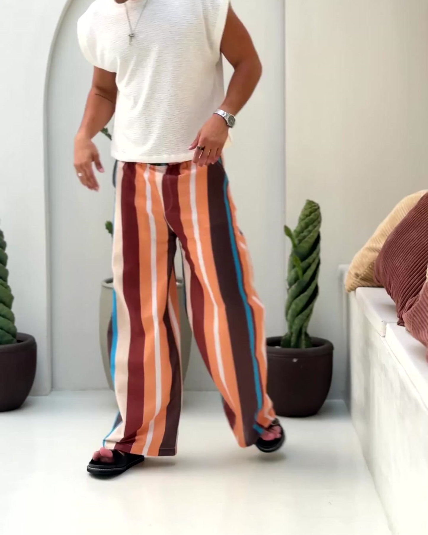 Pant bari peach lines - LUCHADOR COLOMBIA