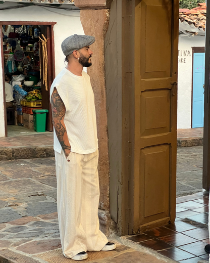 Pant bari beige textura