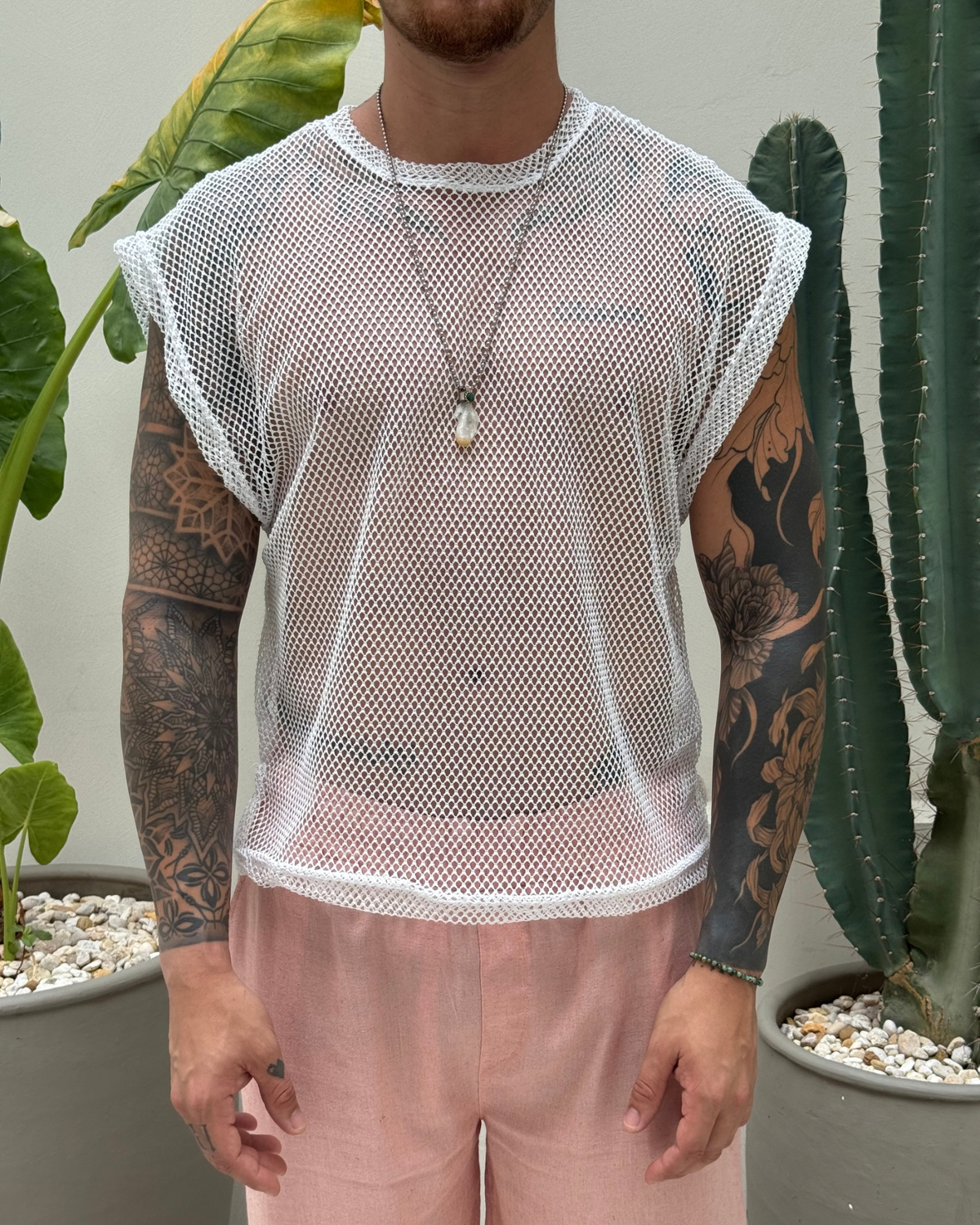 Camiseta cometa malla white - LUCHADOR COLOMBIA