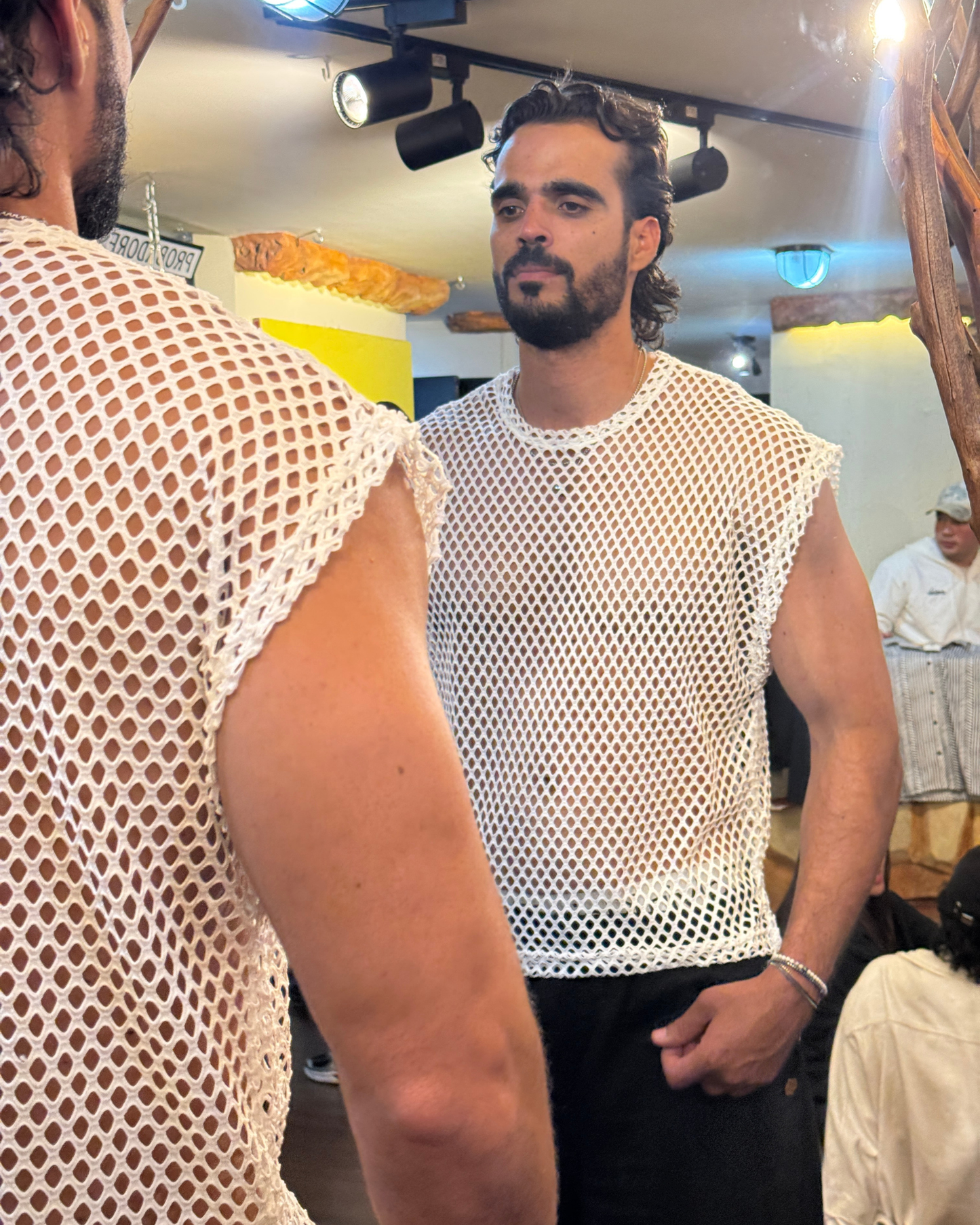 Camiseta cometa malla white - LUCHADOR COLOMBIA