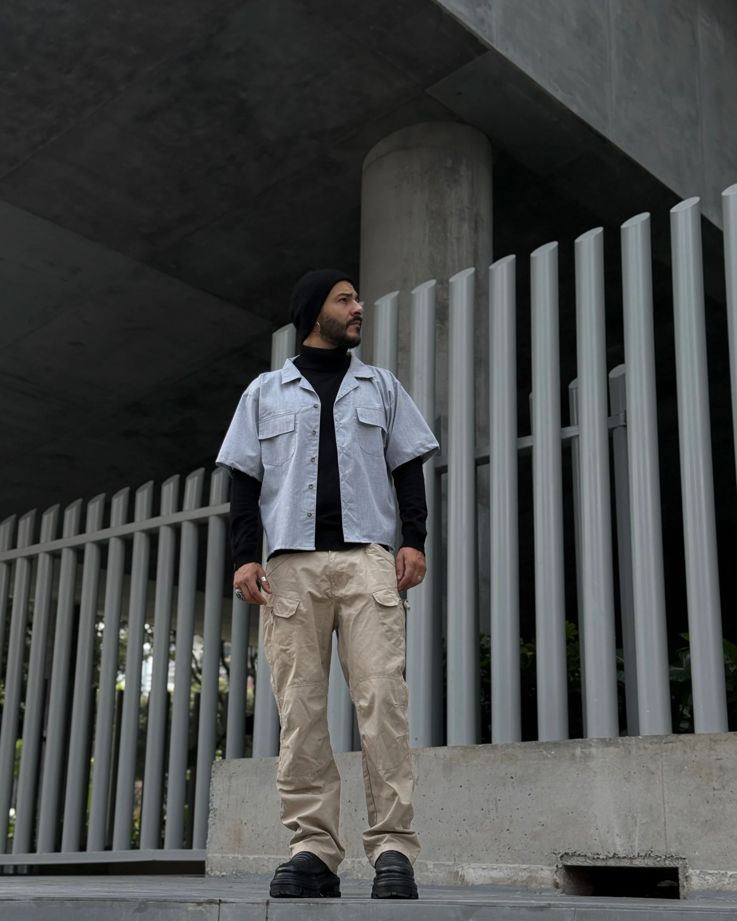 Camisa Napoleón gris2