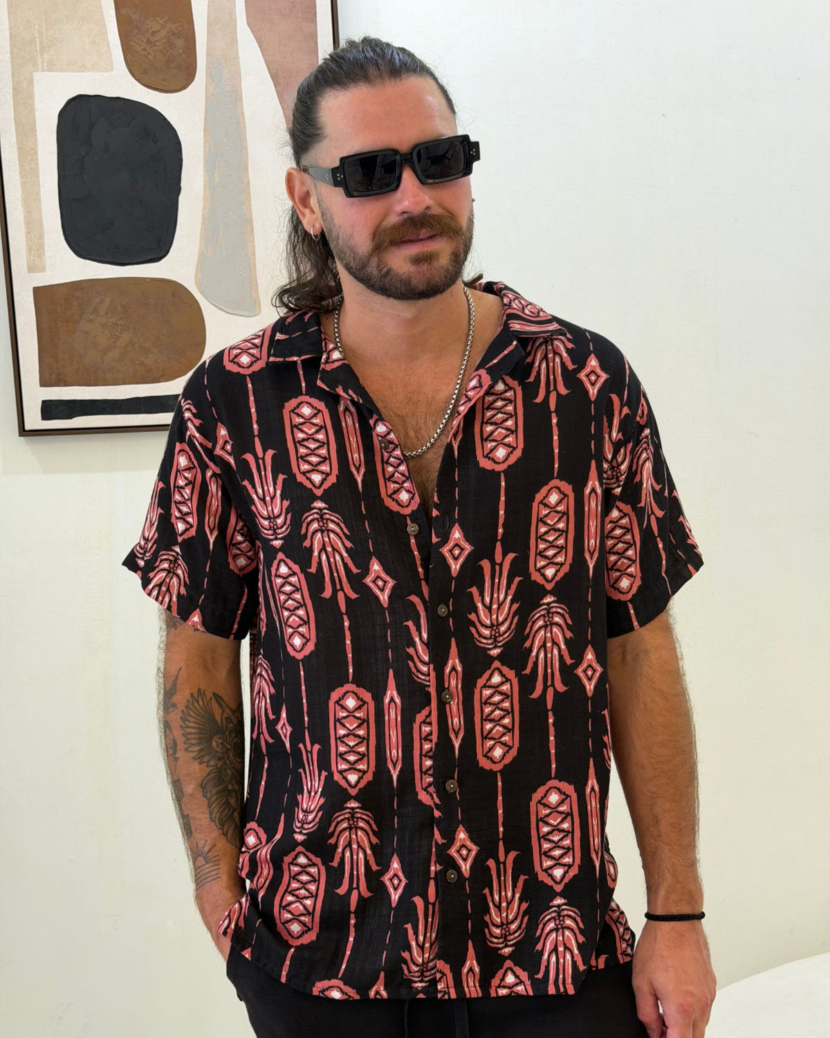 Camisa 3/4 piña