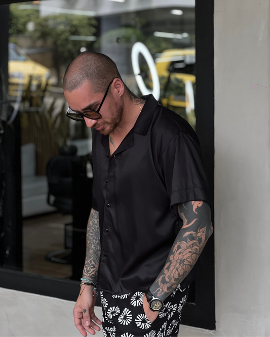 Camisa napoleon black - LUCHADOR COLOMBIA