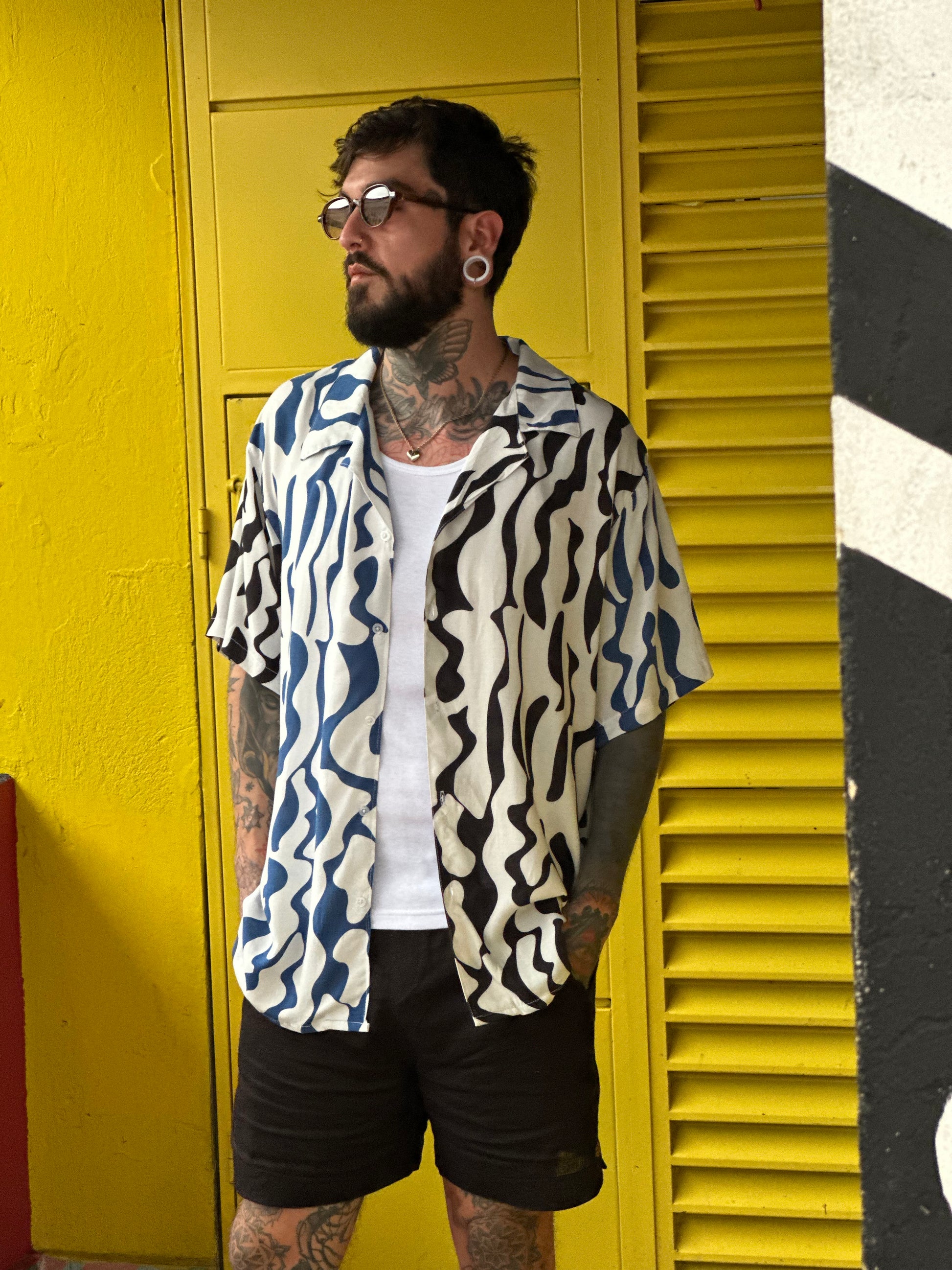 Camisa 3/4 mix ondas - LUCHADOR COLOMBIA