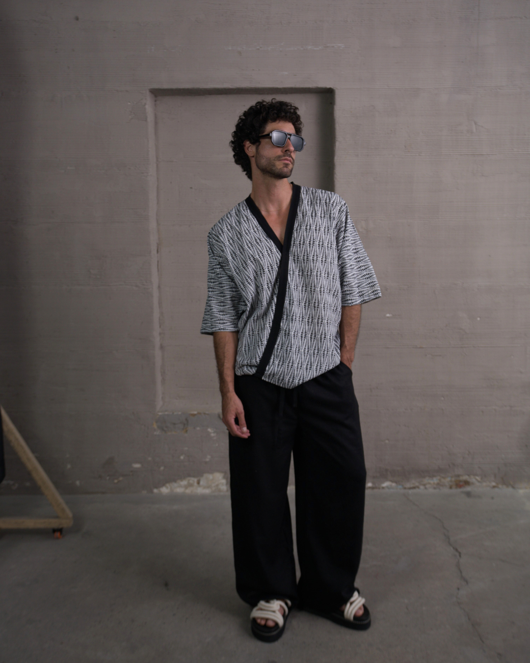 Kimono black line - LUCHADOR COLOMBIA