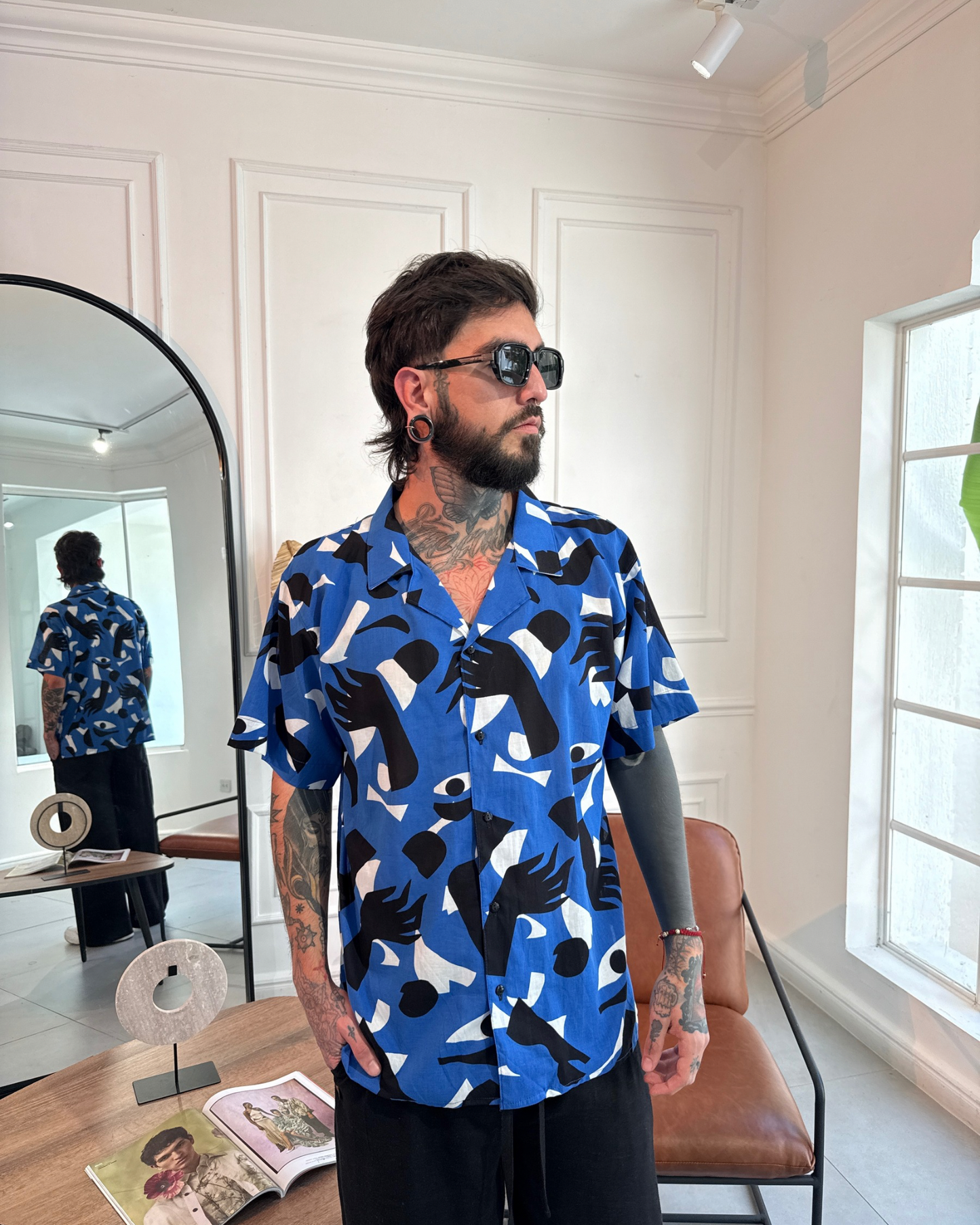 Camisa 3/4 Blue eyes - LUCHADOR COLOMBIA