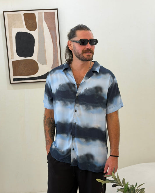 Camisa 3/4 Blue aurora