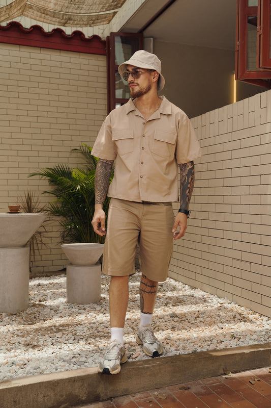 Camisa Napoleon Beige