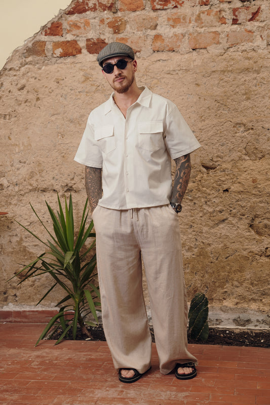 Camisa Napoleon Creamy