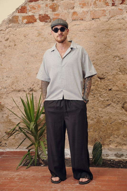 Camisa napoleon gris