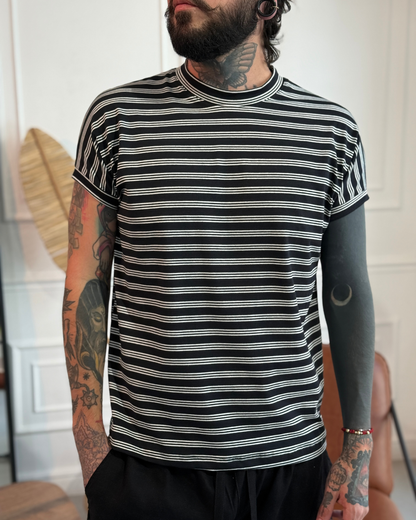 Camiseta 80's black lines - LUCHADOR COLOMBIA