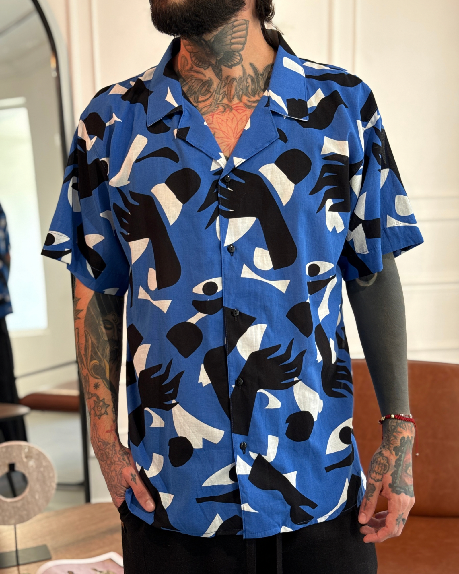 Camisa 3/4 Blue eyes - LUCHADOR COLOMBIA