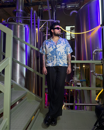 Camisa napoleon hoja azul - LUCHADOR COLOMBIA