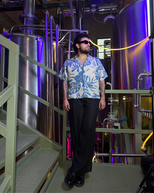 Camisa napoleon hoja azul - LUCHADOR COLOMBIA