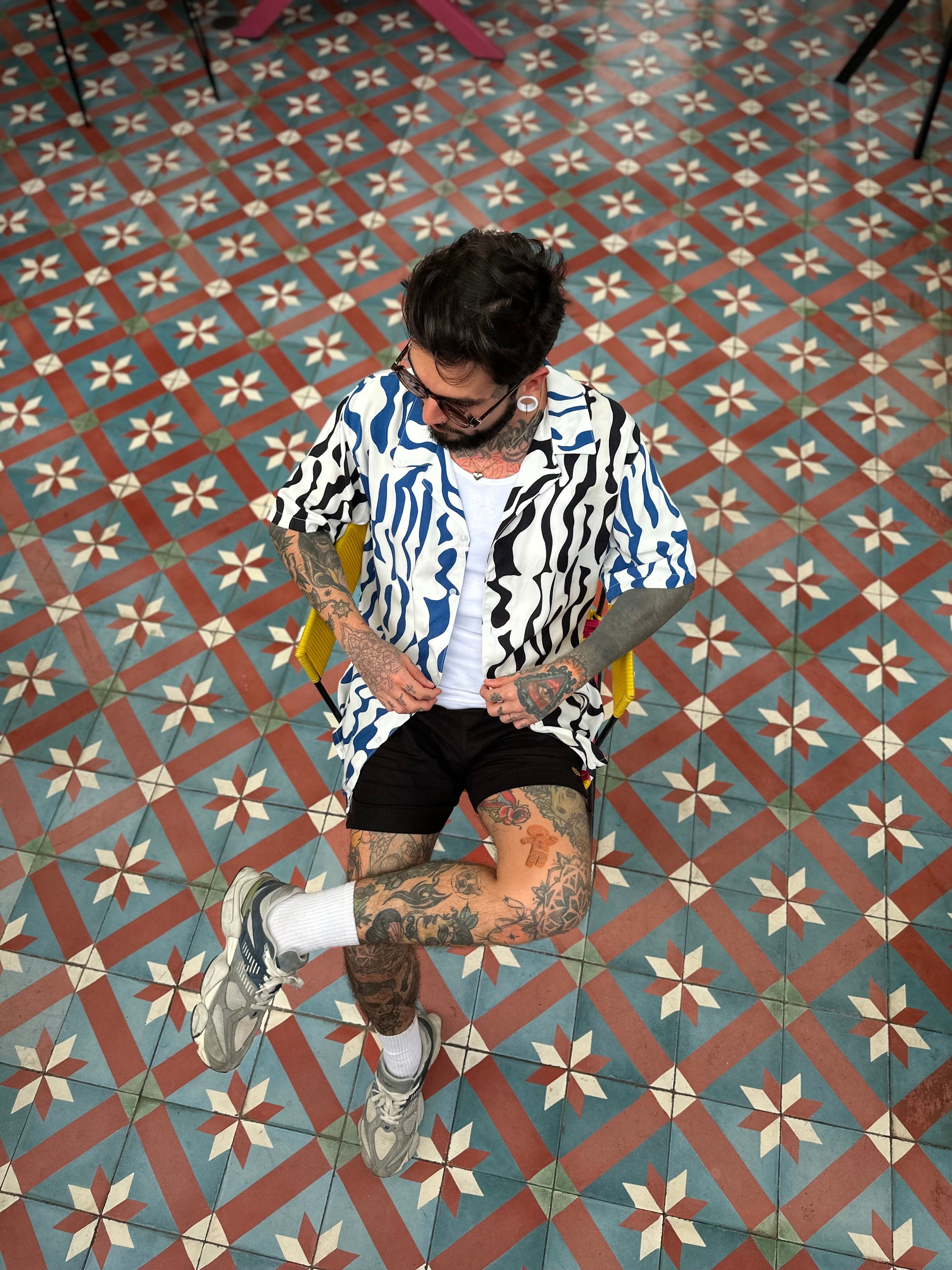 Camisa 3/4 mix ondas - LUCHADOR COLOMBIA
