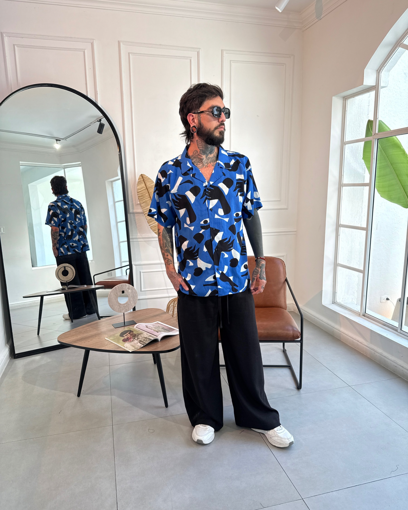 Camisa 3/4 Blue eyes - LUCHADOR COLOMBIA