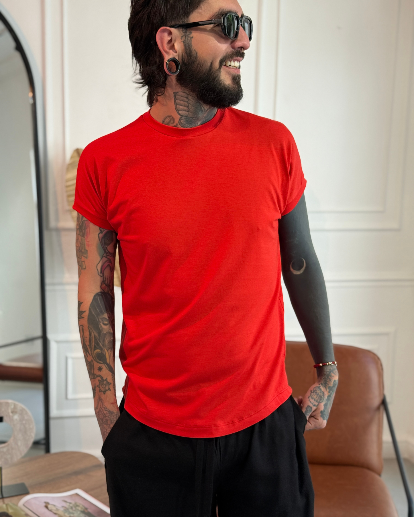 Camiseta 80's red - LUCHADOR COLOMBIA