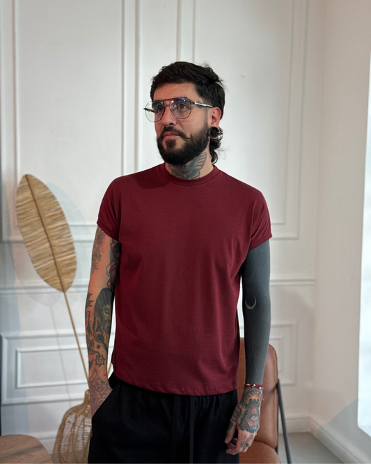 Camiseta 80's vino - LUCHADOR COLOMBIA