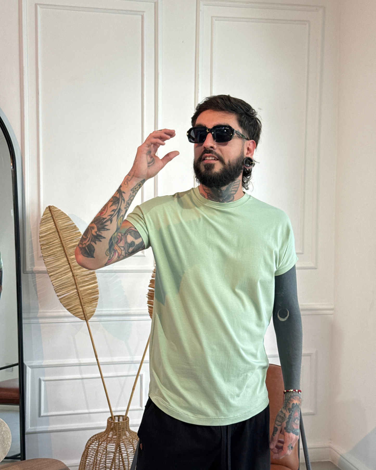 Camiseta 80's green - LUCHADOR COLOMBIA