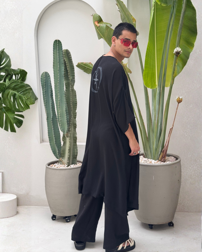 Kimono largo black - LUCHADOR COLOMBIA