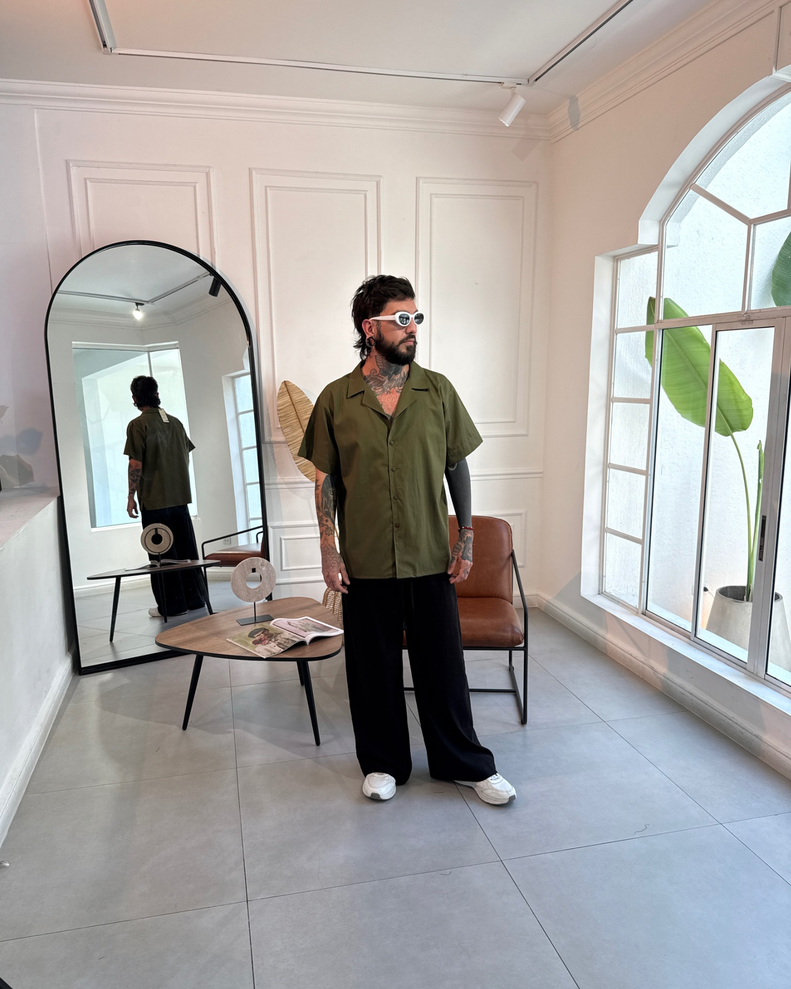 Camisa 3/4 olive - LUCHADOR COLOMBIA