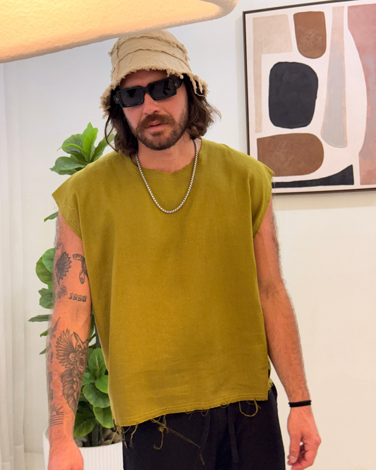 Camiseta ocaso olive