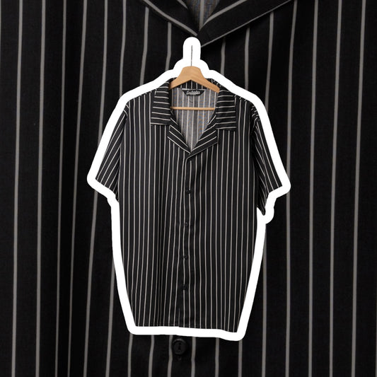 Camisa 3/4 black lines