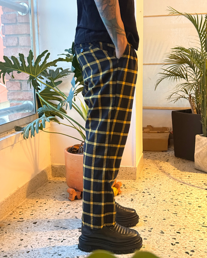 Pant boho cuadros